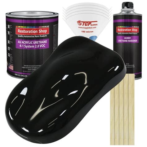 black car paint gallon|high gloss black automotive paint.